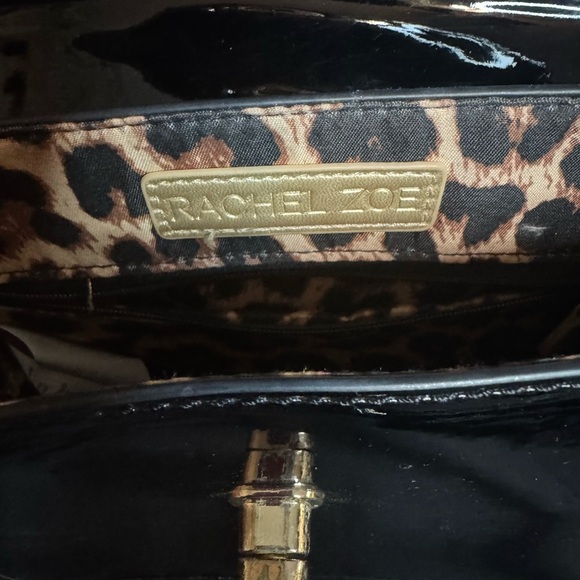 Rachel Zoe Black Patent Leather Crossbody Bag - Picture 3 of 7